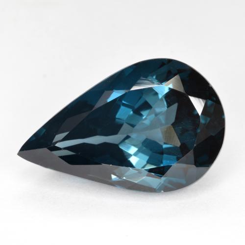 Blu London Topazio Gem - 17.5ct Sfaccettatura a pera (ID: 587695)