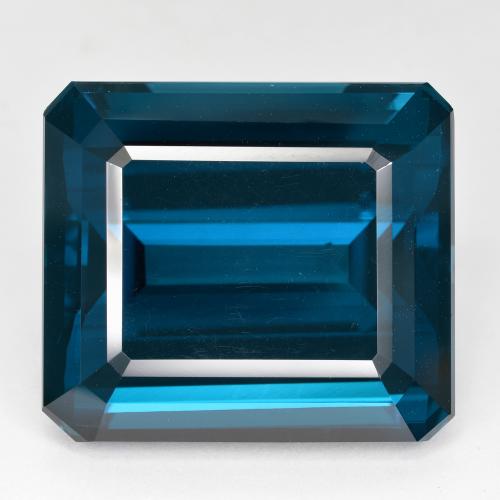 London Blue Topaz Gem - 62.8ct Octagon Step Cut (ID: 587697)