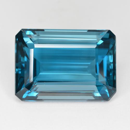 Лондон-Блю Топаз Камень - 51.9ct Восьмиугольная ступенчатая огранка (ID: 587698)
