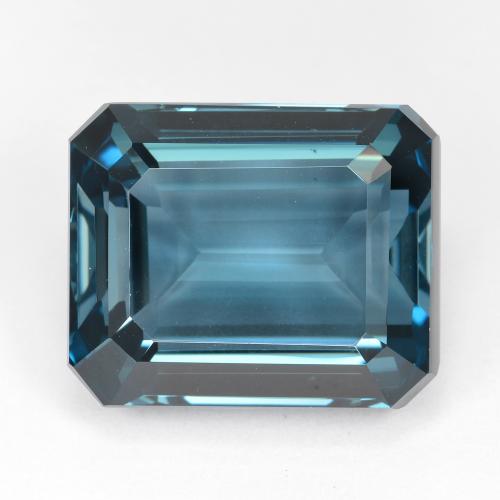 Лондон-Блю Топаз Камень - 32.6ct Восьмиугольная ступенчатая огранка (ID: 587700)