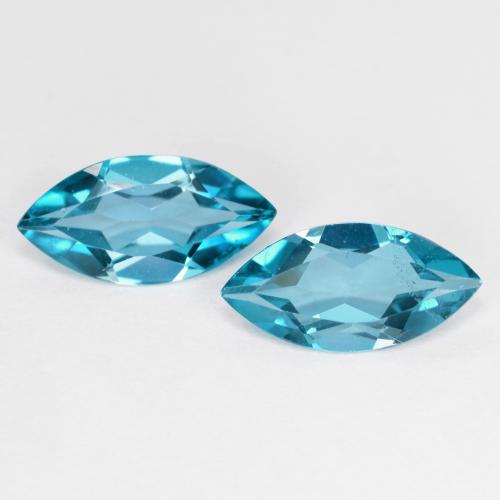 London Blau Topas Edelstein - 1ct Marquiseschliff (ID: 588886)