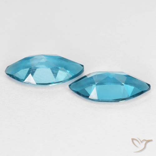 Topaz Gemstones in 9.8 x 5.1 mm Size for Sale, Topaz Stones in London Blue Color