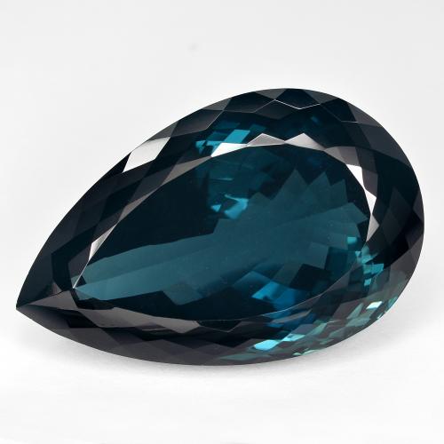 Azul Londres Topacio Gema - 64ct Corte en forma de pera (ID: 589486)