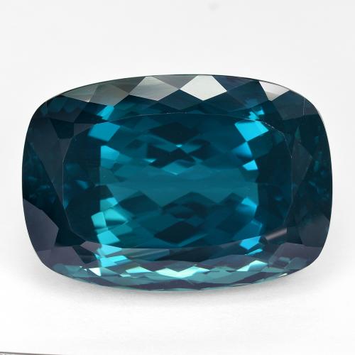 Blu London Topazio Gem - 55.2ct Taglio a cuscino (ID: 589487)