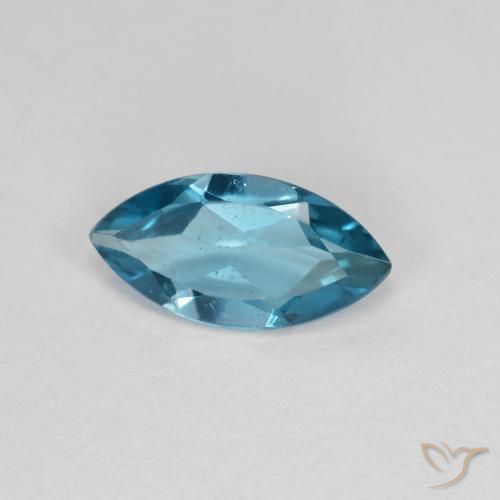 1.01 ct Blue Topaz Stone, Natural Topaz in Marquise Facet Shape for Sale