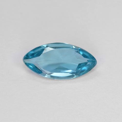 London Blue Topaz Gem - 1ct Marquise Facet (ID: 589491)