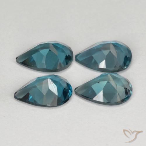 Topaz Gemstones in 7 x 5 mm (calibrated) Size for Sale, Topaz Stones in London Blue Color