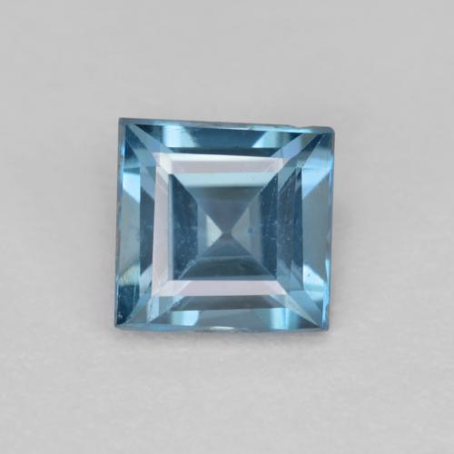 مائى غامق توباز حجر كريم - 0.5ct مربع الوجه (ID: 591554)