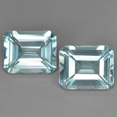 Light Sky Blue Topaz Gem - 3.8ct Octagon Step Cut (ID: 595029)