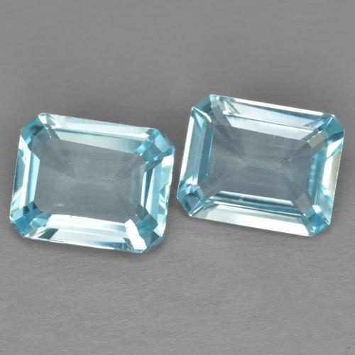 Blu verdastro Topazio Gem - 3.3ct Taglio ottagonale (ID: 595032)