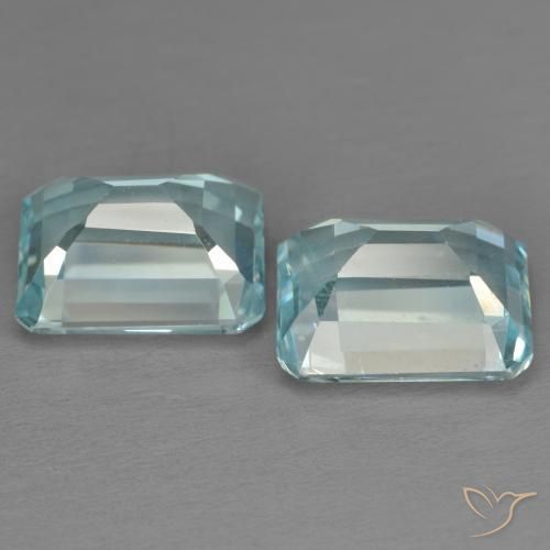 Topaz Gemstones in 10 x 8 mm (calibrated) Size for Sale, Topaz Stones in Sky Blue Color