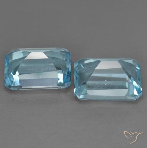Topaz Gemstones in 10 x 8 mm (calibrated) Size for Sale, Topaz Stones in Sky Blue Color