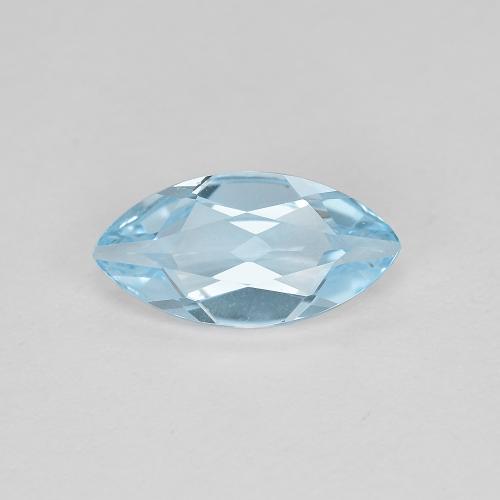 Sky Blue Topaz Gem - 1.2ct Marquise Facet (ID: 601548)
