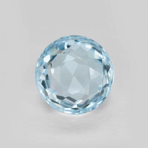 Sky Blue Topaz Gem - 1.2ct Round Facet (ID: 601551)