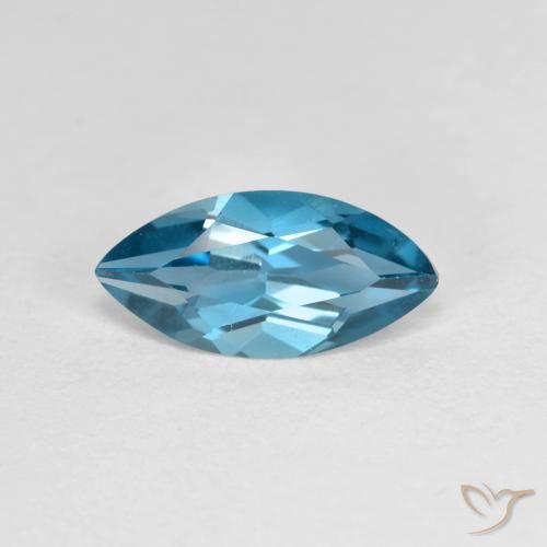 1.22ct Natural London Blue Topaz, Marquise, VVS-VS