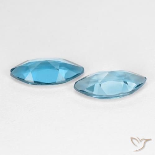 Topaz Gemstones in 10 x 5 mm Size for Sale, Topaz Stones in London Blue Color