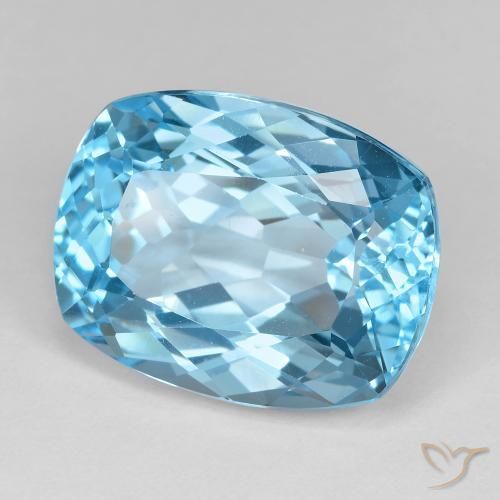 Best Blue Topaz Gemstone for a Men's Ring | Large Size, Sky Blue Color