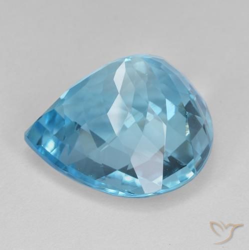 Topaz Gemstone in 16 x 16 mm (calibrated) Size for Sale, Topaz Stone in Swiss Blue Color