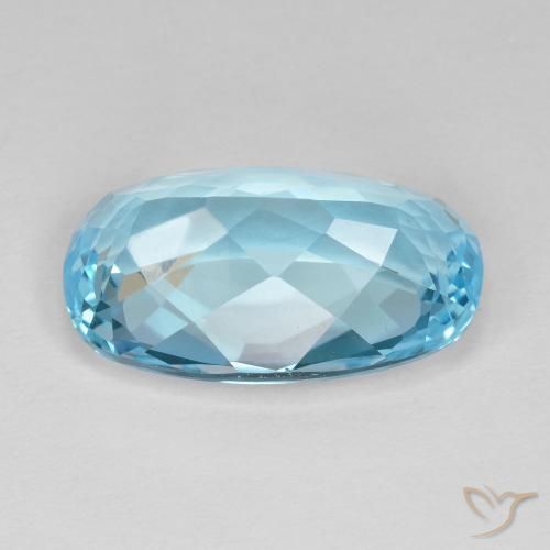 Topaz Gemstone in 17.7 x 11.3 mm Size for Sale, Topaz Stone in Swiss Blue Color