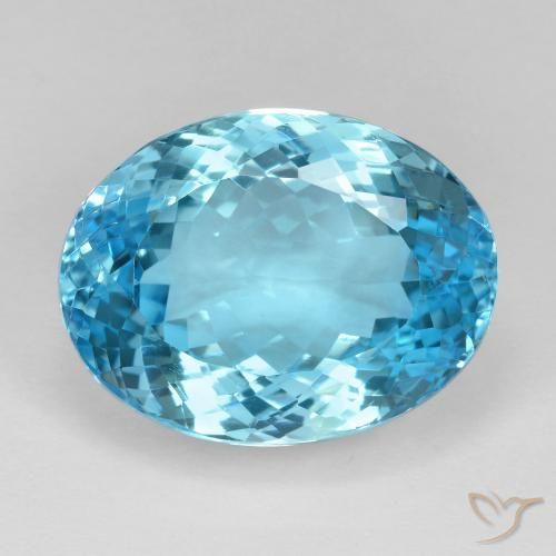 26.73ct Natural Swiss Blue Topaz, Oval, VVS