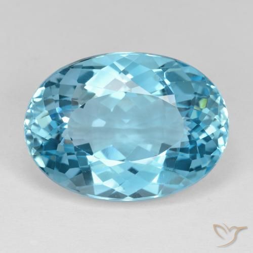 23.41ct Natural Swiss Blue Topaz, Oval, VVS