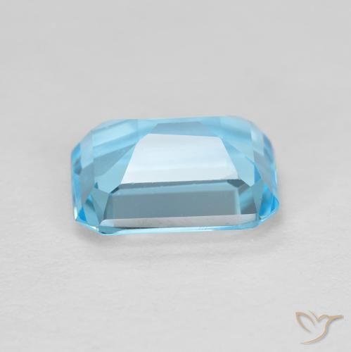 Topaz Gemstone in 8 x 6 mm (calibrated) Size for Sale, Topaz Stone in Swiss Blue Color