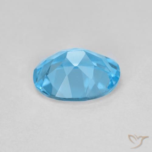 Topaz Gemstone in 8.5 x 6.6 mm Size for Sale, Topaz Stone in Swiss Blue Color