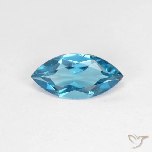 1.08ct Natural London Blue Topaz, Marquise, VS
