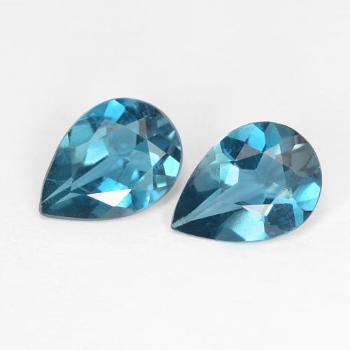 Azul Londres Topacio Gema - 0.7ct Corte en forma de pera (ID: 630165)
