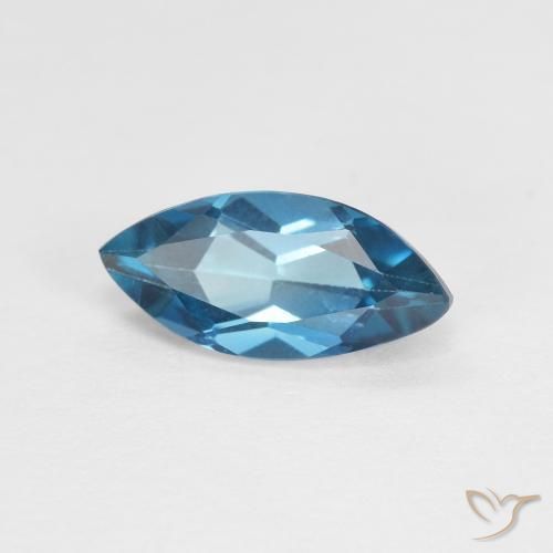 1.35ct Natural London Blue Topaz, Marquise, VVS-VS