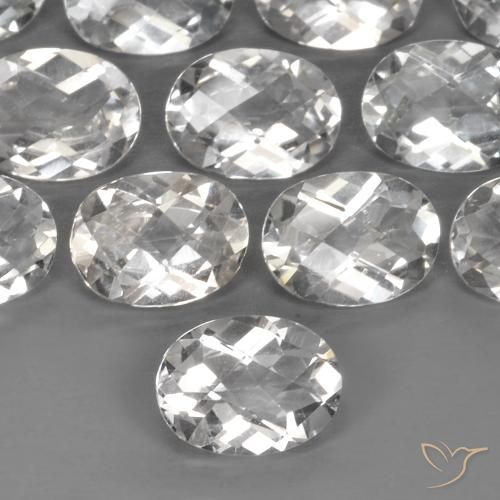 1.45ct Natural Warm White Topaz, Oval, VVS-VS