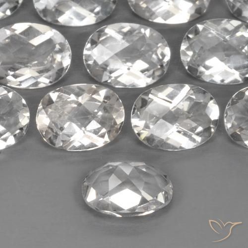 Topaz Gemstones in 8 x 6 mm (calibrated) Size for Sale, Topaz Stones in Warm White Color