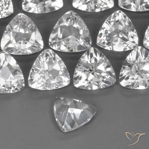 Topaz Gemstones in 6 x 6 mm (calibrated) Size for Sale, Topaz Stones in Clear White Color