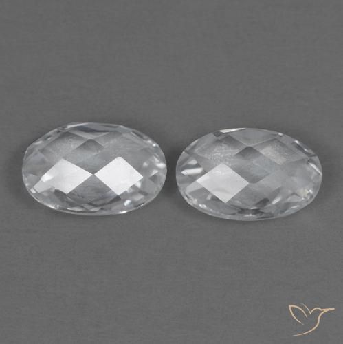 Topaz Gemstones in 6 x 4 mm (calibrated) Size for Sale, Topaz Stones in White Color