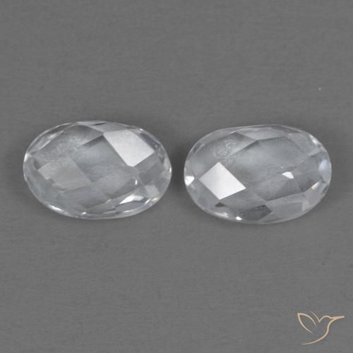 Topaz Gemstones in 6 x 4 mm (calibrated) Size for Sale, Topaz Stones in White Color