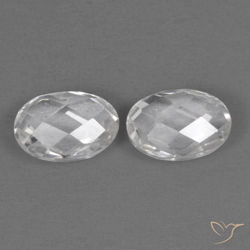 Topaz Gemstones in 6 x 4 mm (calibrated) Size for Sale, Topaz Stones in White Color