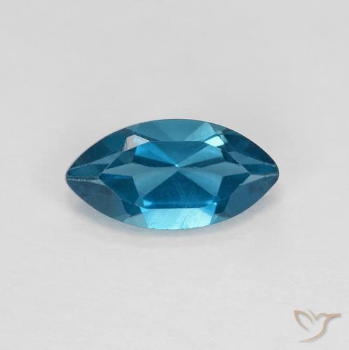 1.37ct Natural London Blue Topaz, Marquise, VS