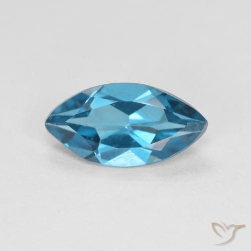 1.16ct Natural London Blue Topaz, Marquise, VVS