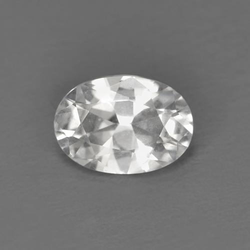 Topazio Diamante a taglio ovale da 0,89 ct dal Brasile, dimensione 7,1 x 5,1mm, purezza VVS, pietra preziosa naturale non trattati, Topazio 1pc in colore Bianco, durezza Mohs di 8 adatto per gioielli da indossare ogni giorno, Pietra portafortuna tradizionale di agosto, Photo A