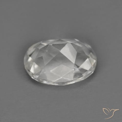Topaz Gemstone in 10 x 8 mm (calibrated) Size for Sale, Topaz Stone in White Color