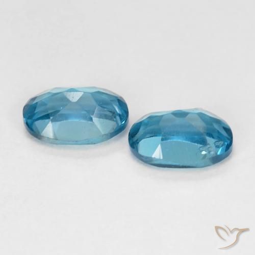 Topaz Gemstones in 6 x 4 mm (calibrated) Size for Sale, Topaz Stones in London Blue Color