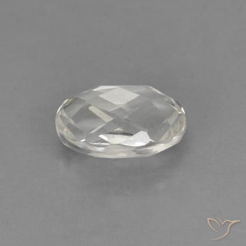 Topaz Gemstone in 6.1 x 5 mm Size for Sale, Topaz Stone in Warm White Color