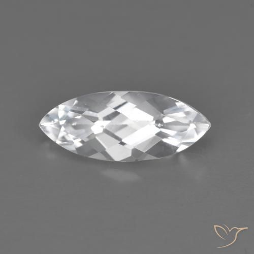 1.71ct Natural White Topaz, Marquise, VVS-VS