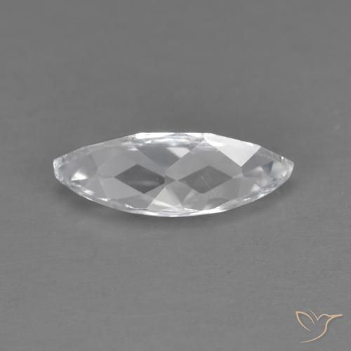 Topaz Gemstone in 12.2 x 5.1 mm Size for Sale, Topaz Stone in White Color