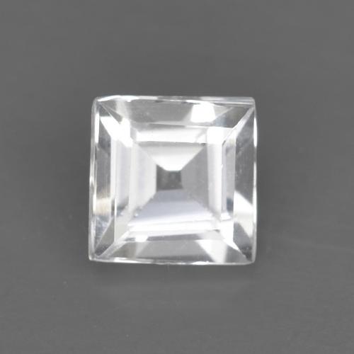 0.52ct Natural White Topaz, Square, VVS-VS