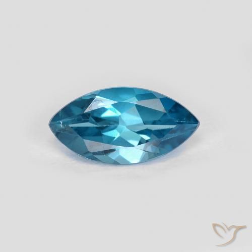 1.20ct Natural London Blue Topaz, Marquise, VS