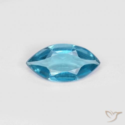 0.91ct Natural London Blue Topaz, Marquise, VS