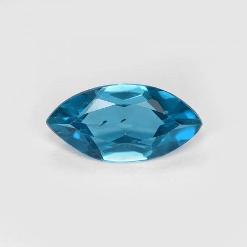 1,03 ct marquise schliff Topas aus Brasilien, Größe: 10,1 x 5,1mm, Reinheit: VS, Garantiert echter Edelstein, 1 Stück Topas in Tiefes Aqua Farbe, Mohs-Härte von 8 Geeignet für den täglichen Gebrauch im Schmuck, Traditioneller August-Geburtsstein, Photo A