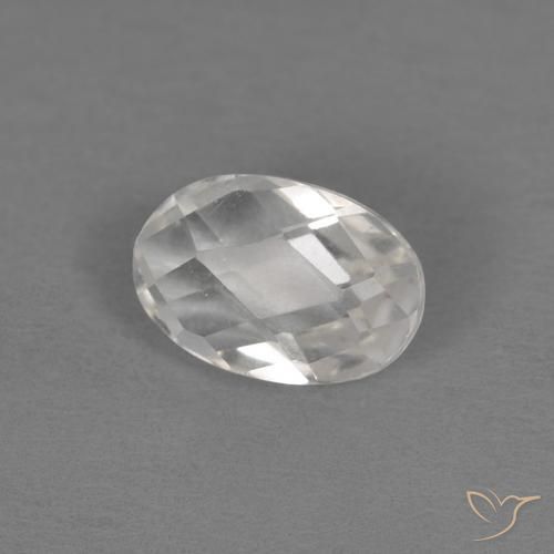 0.61ct Natural White Topaz, Oval, VVS