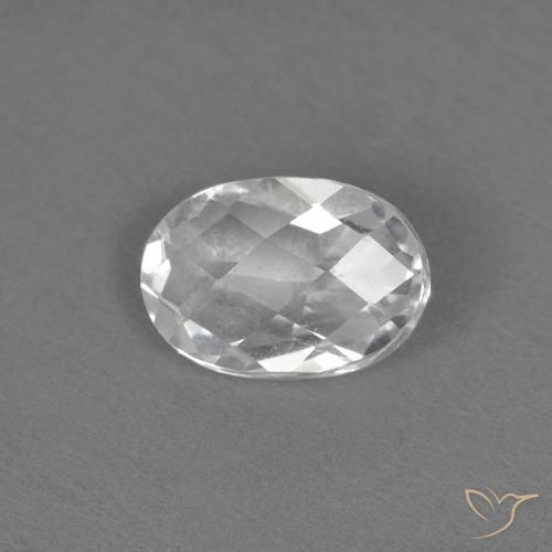 0.56ct Natural White Topaz, Oval, VVS